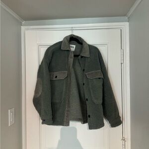 Zara corduroy green jacket